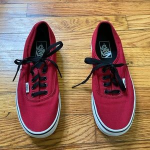 Vans Authentic Red Chile Pepper Skate Sneakers